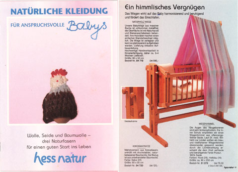 babykatalog_hessnatur_1992 der erste hessnatur Babykatalog, 1993