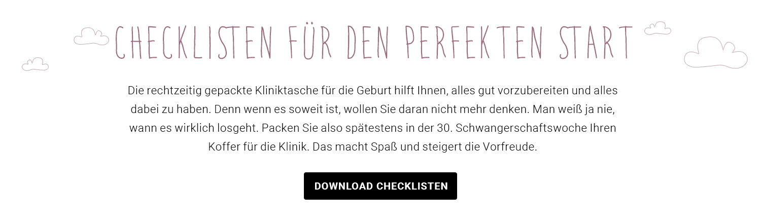 Checklisten für den perfekten Start Checklisten für den perfekten Start