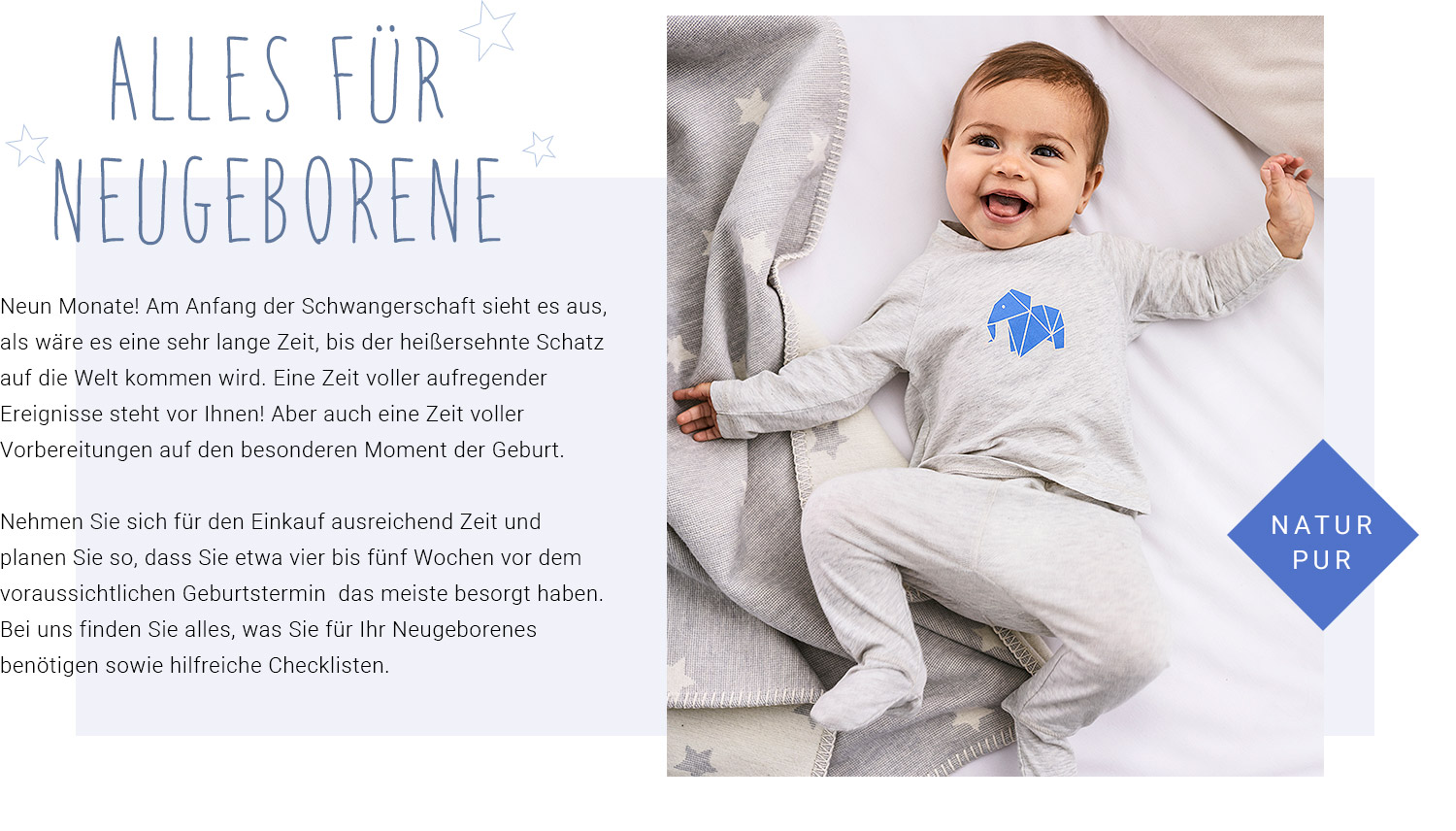Alles für Neugeborene Alles für Neugeborene