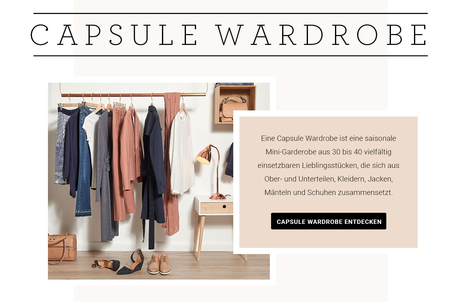 Capsule Wardrobe entdecken Capsule Wardrobe entdecken