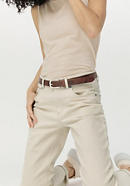 Leather belt