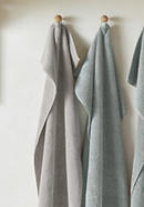 Frottee-Handtuch feiner Streifen aus reiner Bio-Baumwolle