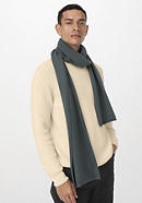 Knitted scarf made from organic merino wool with cashmere