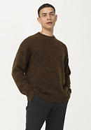 Lambswool sweater with mohair and silk