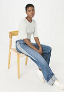 Patchwork-Jeans High Waist Wide Leg Relaxed aus Bio-Denim