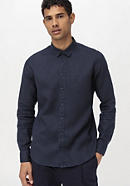 Regular fit shirt made from pure organic linen