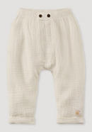 Regular muslin trousers made from pure organic cotton