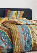 Renforcé bed linen set Malawi made from pure organic cotton