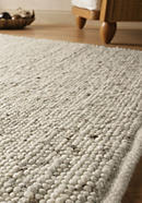 Rhönschaf woven carpet made from regional virgin wool