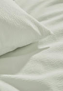 Seersucker pillowcase made from pure organic cotton