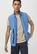 Soft fleece vest made from pure organic cotton