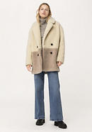 Teddy coat made of new wool with organic cotton