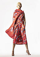 WUNDERKIND X HESSNATUR Midi-Kleid mit buntem Blütenprint aus reiner Bio-Baumwolle