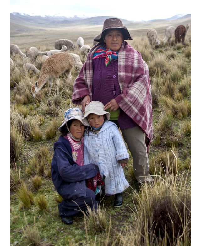 Hirtenfamilie aus Peru