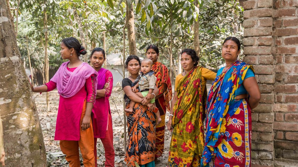 Die Mitarbeiterinnen der hessnatur Textilfabrik in Bangladesch