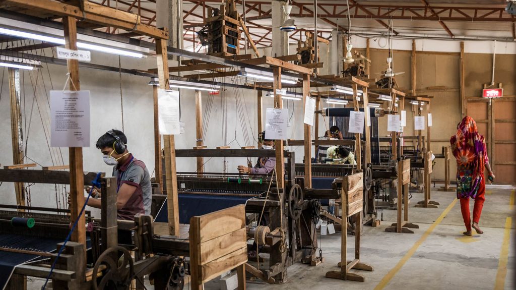 hessnatur Produktion der Selvedge Jeans in Bangladesch