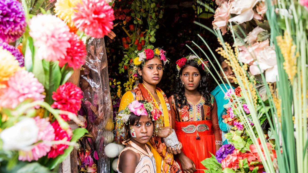 Bangladesch Blumen Feiertag