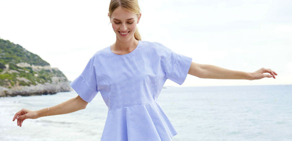 hessnatur-maritime-looks-bluse-bio-baumwolle-streifen hessnatur Bio-Bluse