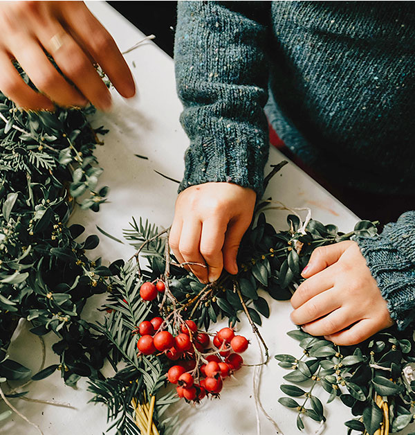 hessnatur Wasteless X-Mas Weihnachtskränze